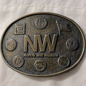 Norfolk and Western Railway Belt Buckle by Century Canada
